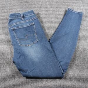 Silver Jeans Co. “Bleecker” Skinny Jeans Women’s 14 L29 Medium Wash Stretch